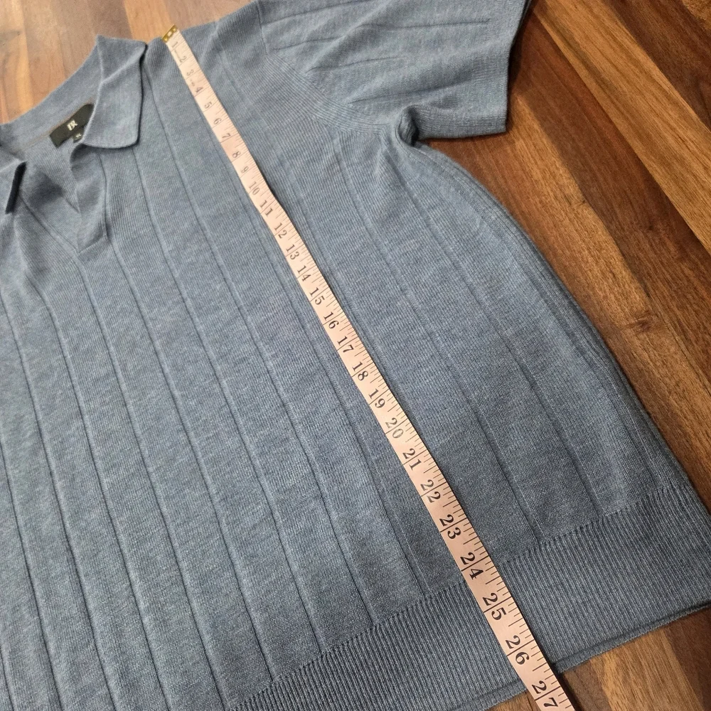 Banana Republic Jenson Merino Wool Pullover Polo Sweater Size XL